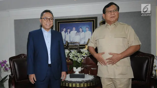 Jelang Pilkada Serentak 2018, Prabowo Subianto Temui Zulkifli Hasan