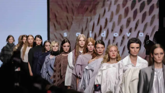 Saidova at Moscow Fashion Week [Dok/Moscow Fashion Week]