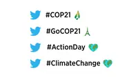 Emoji Twitter Konferensi COP21
