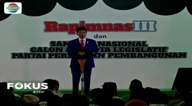 Hadiri Rapimnas PPP, Joko Widodo berikan pembekalan pada caleg agar lebih kuat jalankan program untuk rakyat.