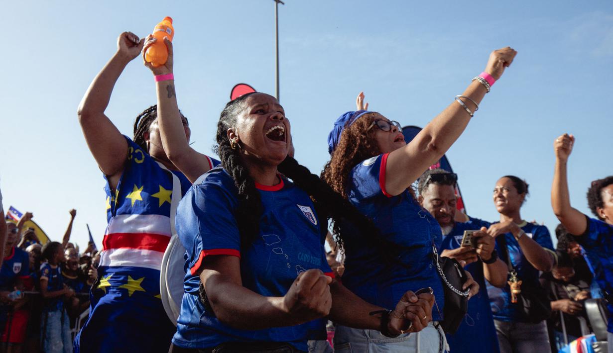 Kemenangan tersebut membuat Cape Verde kukuh di puncak klasemen dengan 23 poin, unggul empat angka dari Kamerun di posisi kedua. (AFP/Queila Fernandes)