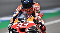 Pembalap Repsol Honda, Marc Marquez diberi izin untuk mencoba motor Ducati jelang MotoGP 2024 (AFP)