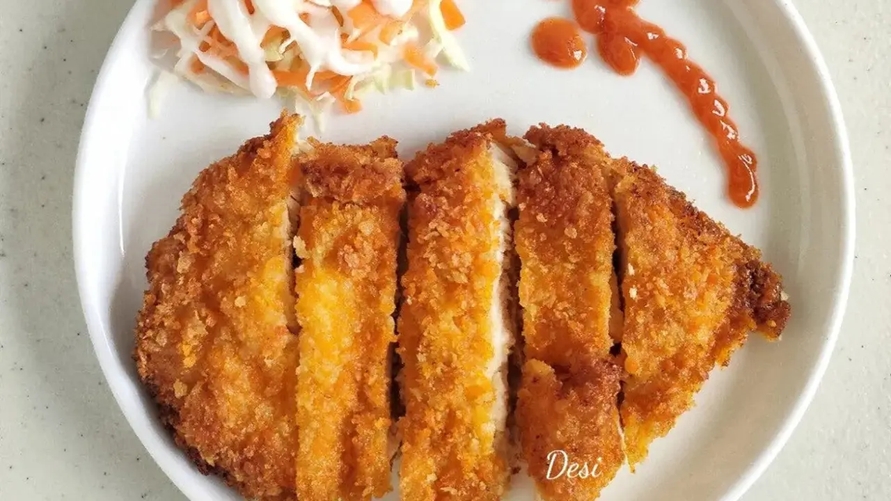 Resep chicken katsu rumahan. (dok. Cookpad @desi_k2)