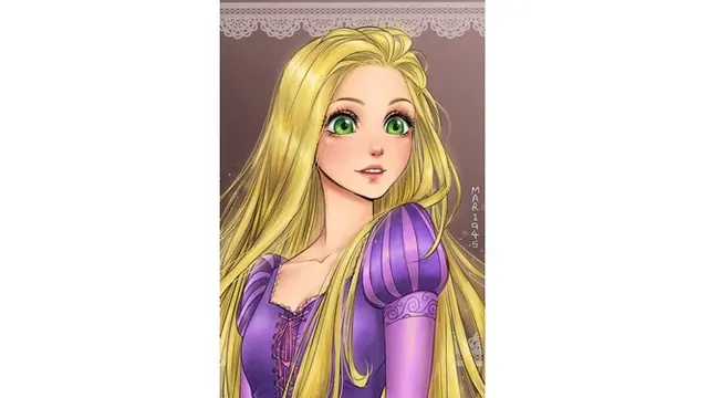 7 Karakter Putri Disney Ini Diubah Jadi Anime, Beda Banget