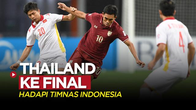 Thumbnail cover untuk video Thailand ke Final Piala AFF hadapi Timnas Indonesia. (Foto: AFP/Roslan Rahman)
