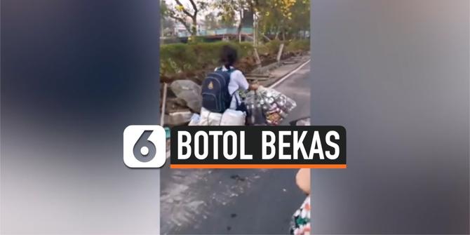 VIDEO: Bikin Haru, Alasan Gadis Ini Kumpulkan Botol Bekas