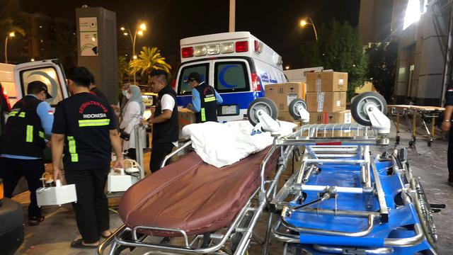 Kementerian Kesehatan (Kemenkes) melalui Petugas Penyelenggara Ibadah Haji (PPIH) Arab Saudi bidang Kesehatan memastikan kesiapan layanan medis pada operasional puncak ibadah haji di Arafah - Muzdalifah - Mina (Armuzna). (FOTO: MCH PPIH ARAB SAUDI 2023)