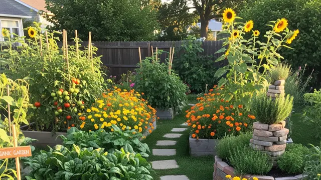 Model Halaman Belakang Rumah untuk Kebun Sayur Organik yang Produktif (Image by Gemini AI)