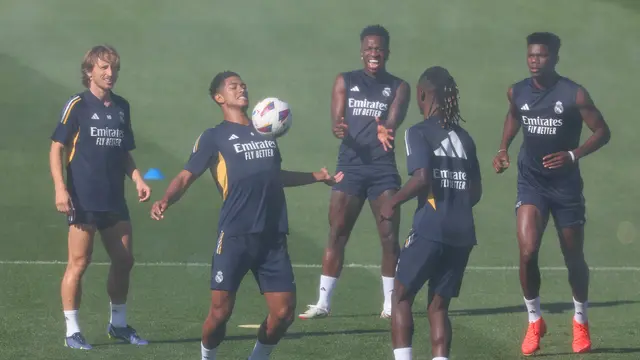 Latihan Liga Spanyol Real Madrid vs Osasuna