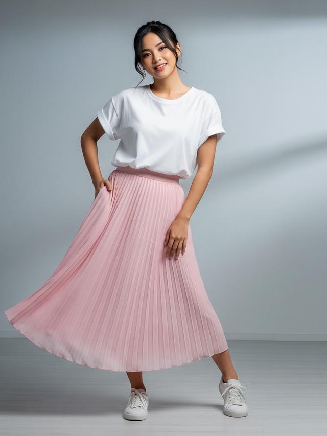 Model Rok Plisket Cocok Dipadukan dengan Atasan Apa? Kombinasi Ini ...