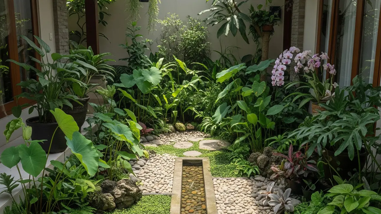 9 Desain Taman dengan Resapan Air Hujan yang Estetik