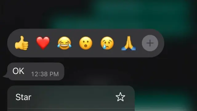 Fitur baru WhatsApp reaction