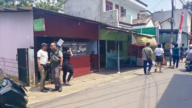 Lokasi pembegalan di warung kopi Jalan Asmat, Kelurahan Kukusan, Kecamatan Beji Depok