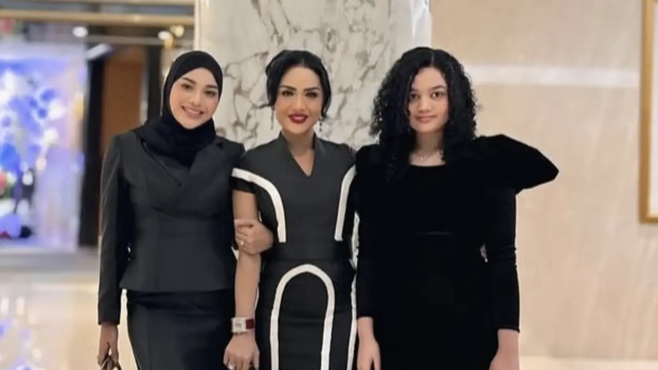 Aurel Hermansyah dan Amora saat Hadir di Pesta Ulang Tahun