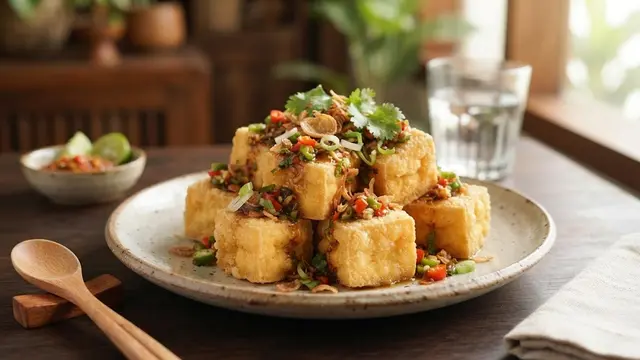 Resep Crispy Egg Tofu