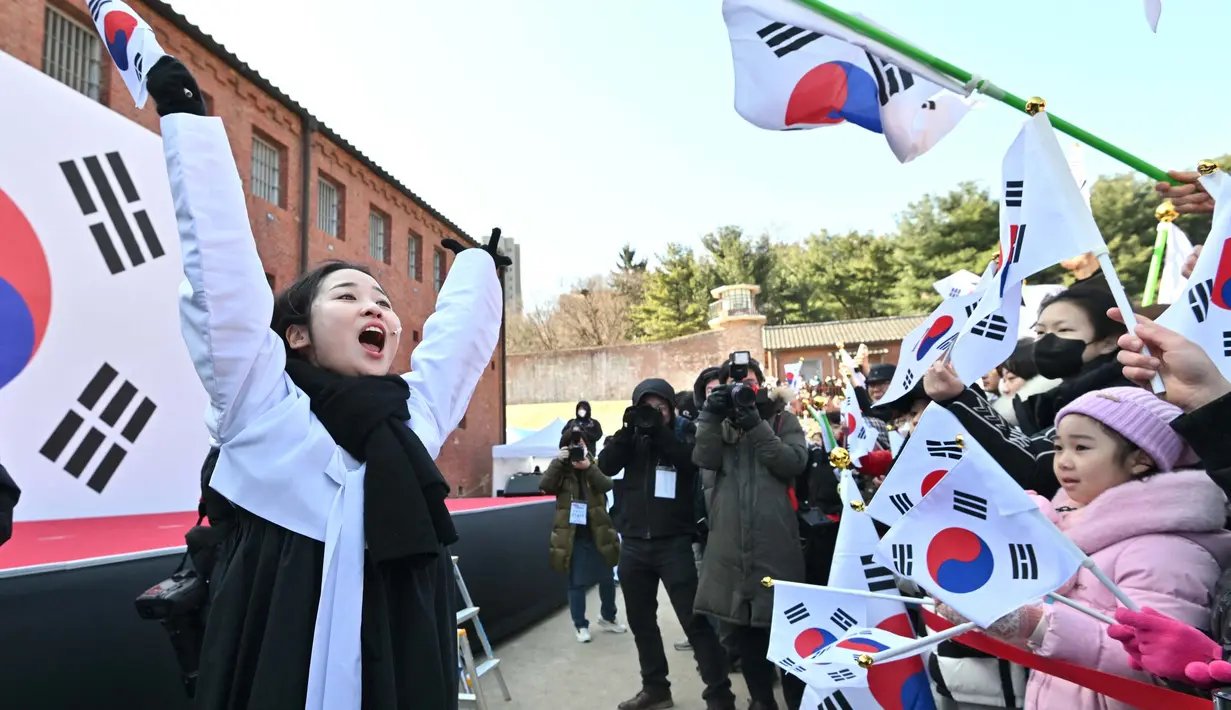Pergerakan 1 Maret atau Demonstrasi Manse atau juga Pergerakan Samil adalah gerakan awal rakyat Korea dalam memperjuangkan kemerdekaannya dari pemerintahan Jepang. (Jung Yeon-je/AFP)