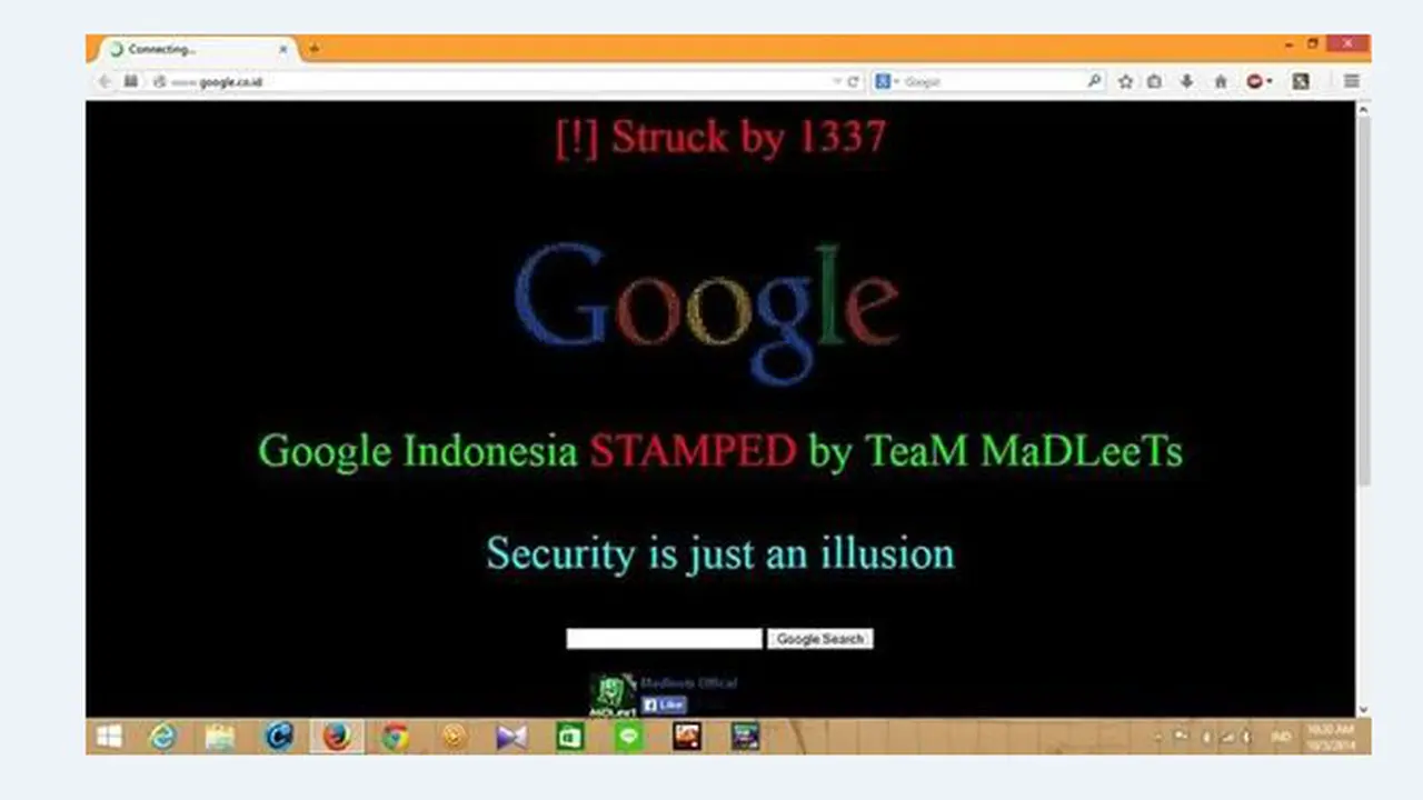 Google Indonesia Dijahili Hacker?