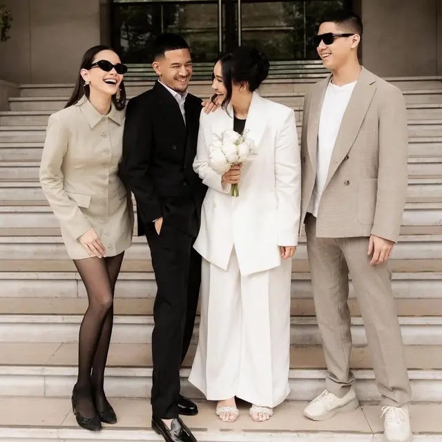 Jelang Menikah, 6 Gaya Couple Paling Stylish dan Elegan Alyssa Daguise dan Al Ghazali saat Kondangan Keluarga