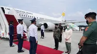 Wakil Presiden (Wapres) Ma'ruf Amin beserta Ibu Wury Ma'ruf Amin bertolak ke Bali membuka Rapat Kerja Nasional (Rakernas) Asosiasi Pemerintah Provinsi Seluruh Indonesia (APPSI) Tahun 2022.