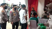 Kapolri Jenderal Listyo Sigit Prabowo di Pelabuhan Merak, Kota Cilegon, Banten, Selasa (26/04/2022).