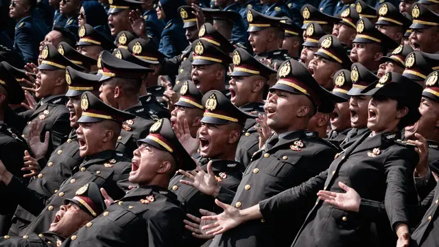 Prabowo Resmi Lantik 2.000 Perwira Remaja Lulusan Akademi TNI dan Polri