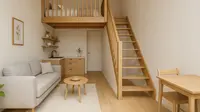 8 Model Rumah Kecil 3x6 dengan Mezzanine 2 Lantai Mini, Tetap Lapang tanpa Harus Bongkar Tembok