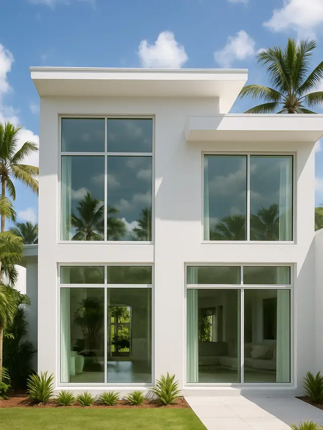 Inspirasi Rumah Putih Modern yang Bikin Interior Terlihat Lebih Terang (Image by ChatGPT)