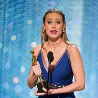 Brie Larson ketika hadir di Oscar 2016. (Bintang/EPA)
