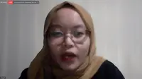 Jurnalis media online Nurul Nur Azizah. (Liputan6.com/Abelda Gunawan)