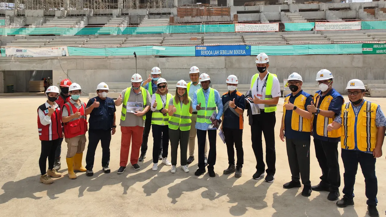Kunjungan Presiden FIBA di Indonesia Arena
