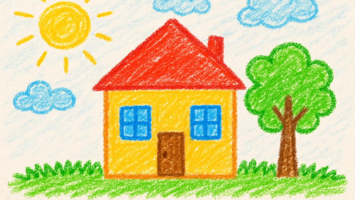 6 Gambar Rumah yang Mudah Ditiru Anak-Anak, Warna-Warni dan Ceria