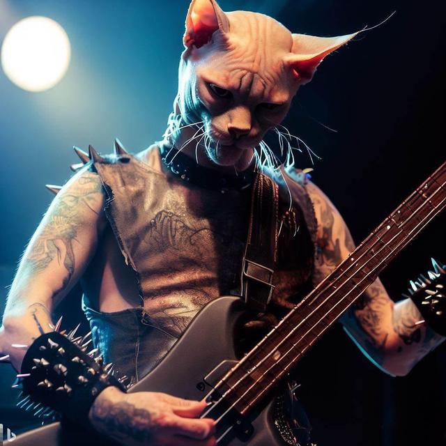 6 Editan Foto Kucing Jadi Musisi Grup Band Metal Ini Kocak