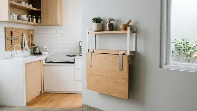 Inspirasi Dapur dengan Meja Persiapan yang Bisa Dilipat Saat Tidak Digunakan