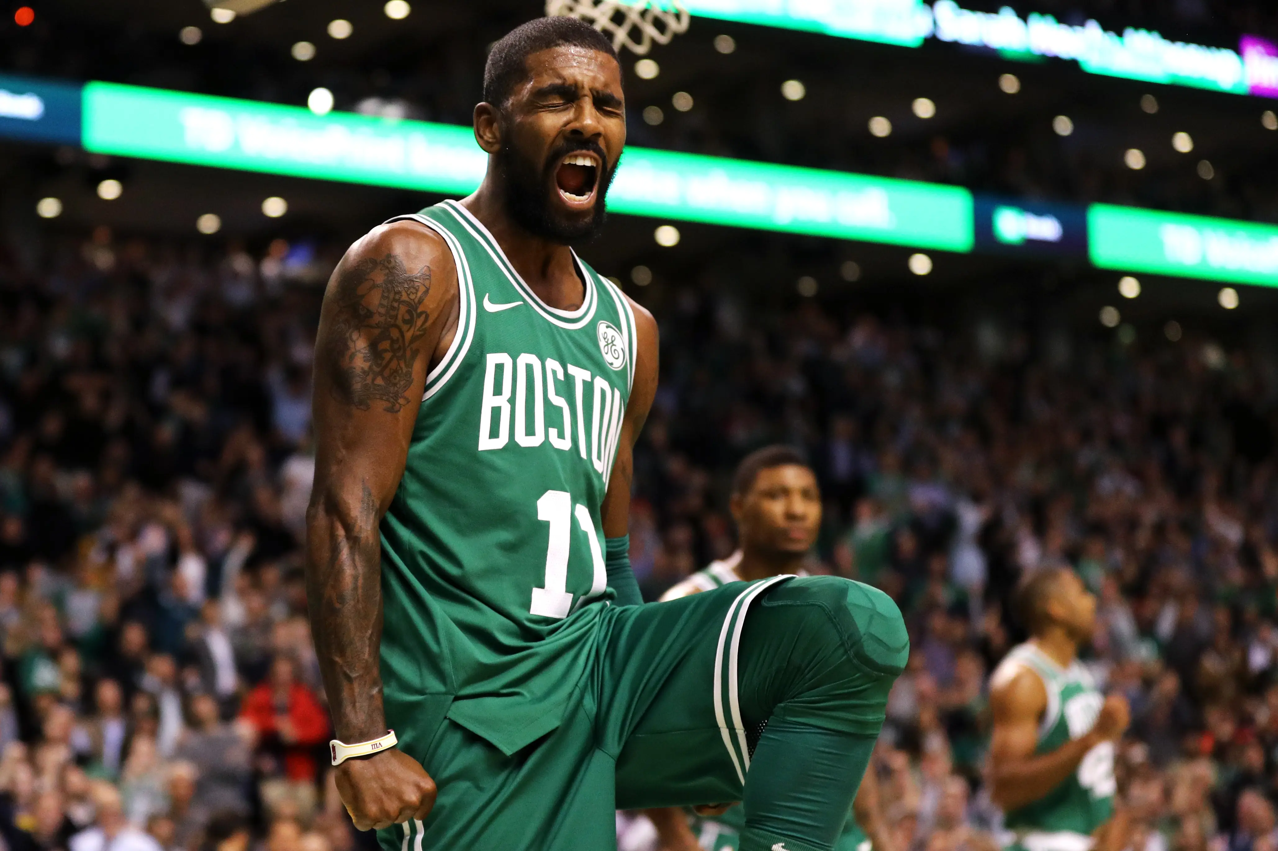 Guard Boston Celtics, Kyrie Irving. (AFP/Maddie Meyer)