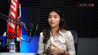 Marketing tim Liga 2 Sulut United, Syalomita Gasya Karen. (Tangkapan layar YouTube Akurasi TV)