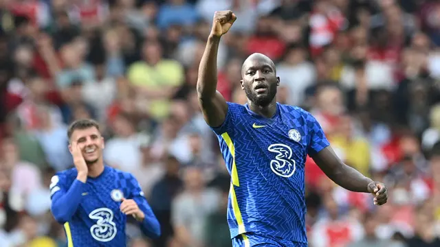 FOTO: Chelsea Permalukan Arsenal di Emirates Stadium, Lukaku Cetak Gol
