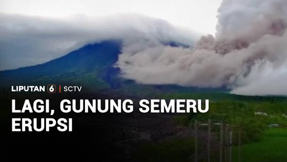 Lagi, Gunung Semeru Erupsi