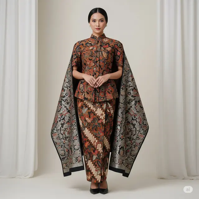 Blouse Kerah Shanghai + Brokat
