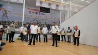 Menteri Pemuda dan Olahraga (Menpora) Zainudin Amali pada Rabu (19/10/2022) membuka Kejuaraan Nasional (Kejurnas) Squash 2022