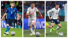 Foto kolase pemain Chelsea yang negaranya tampil di semifinal Piala Eropa 2020. (Foto: AFP & AP)