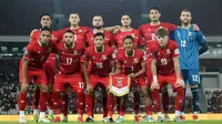 Pelatih asal Inggris itu berhasil mempersembahkan sebuah kemenangan meyakinkan untuk Timnas Indonesia. Tampak dalam foto, pemain Timnas Indonesia berfoto bersama jelang melawan Saint Kitts and Nevis pada ajang FIFA Series 2026 di Stadion Utama Gelora Bung Karno (SUGBK), Jumat (27/3/2026) malam WIB. (Bola.com/Abdul Aziz)