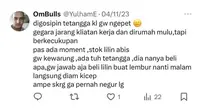 Cerita Netizen Digosipin Orang. (Sumber: Twitter/@YulhamE)