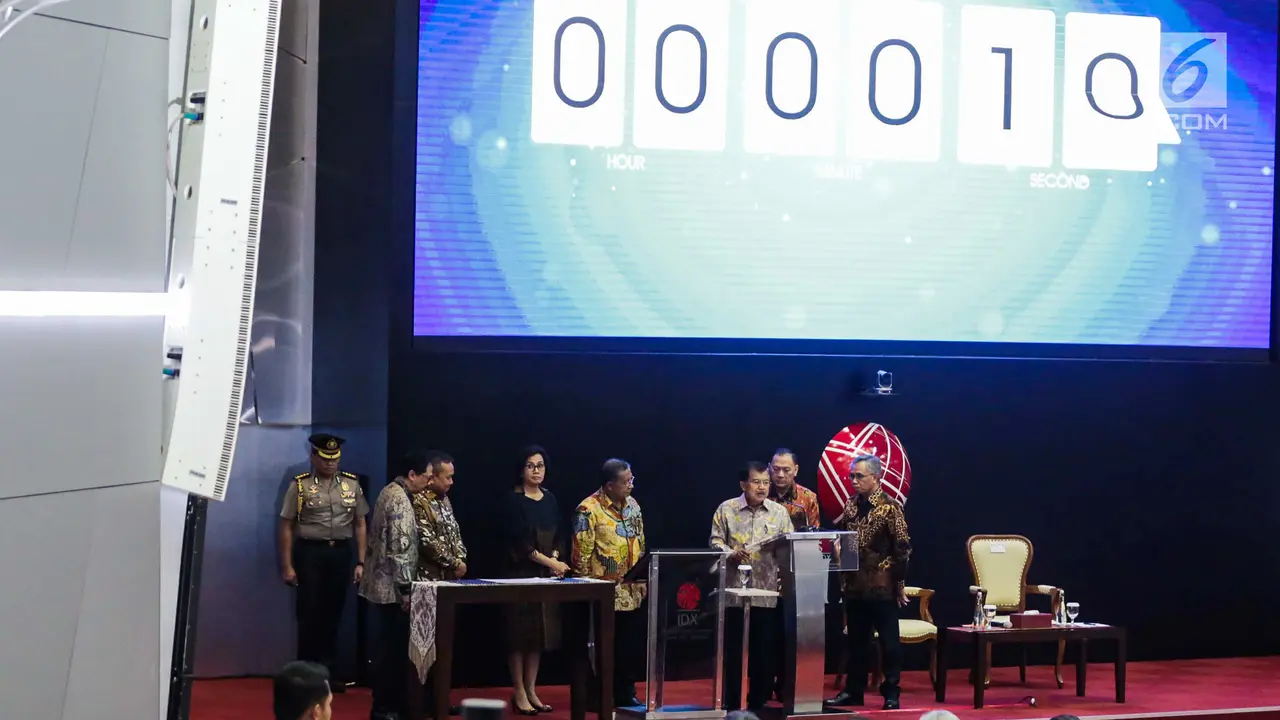 Wapres Jusuf Kalla Buka Perdagangan Saham 2018, IHSG Menguat 11 Poin