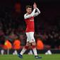 2. Aaron Ramsey - Bermain baik tentu mendapatkan lirikan dari tim besar. Ramsey sejak musim lalu menolak proposal perpanjangan kontrak dari Arsenal. (AFP/Ben Stansall)