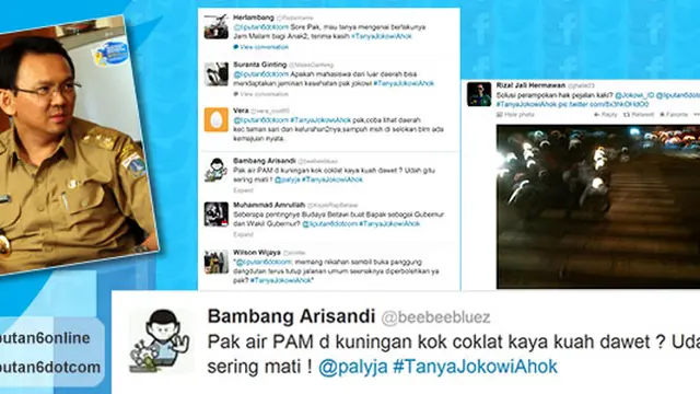Ahok Jawab Kritik `Air di Kuningan Mirip Kuah Dawet`