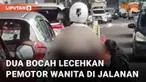Peristiwa miris oleh anak-anak kembali terjadi. Seorang pengendara merekam tingkah dua bocah di jalanan Kota Bandung. Dua bocah tersebut lecehkan seorang wanita penumpang sepeda motor. Aksinya terekam dan menuai kecaman.