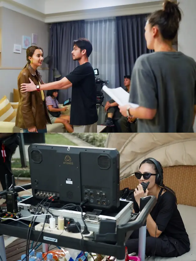 Kembali Jadi Sutradara, Ini 7 Potret Aksi Luna Maya saat di Balik Layar