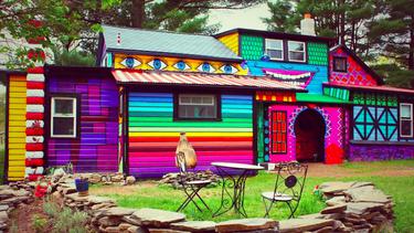 Uniknya Rumah Pelangi Warna Warni Dari Seluruh Dunia Fashion Fimela Com
