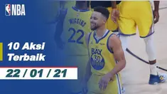 Berita video 10 aksi terbaik NBA pada Jumat (22/1/21). Salah satunya ada aksi dari LeBron James.