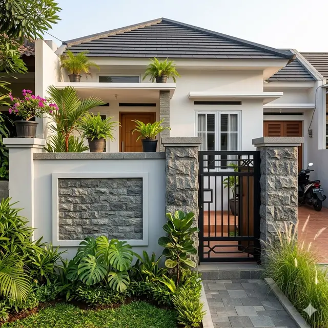 Pagar Rumah Cantik dari Hebel